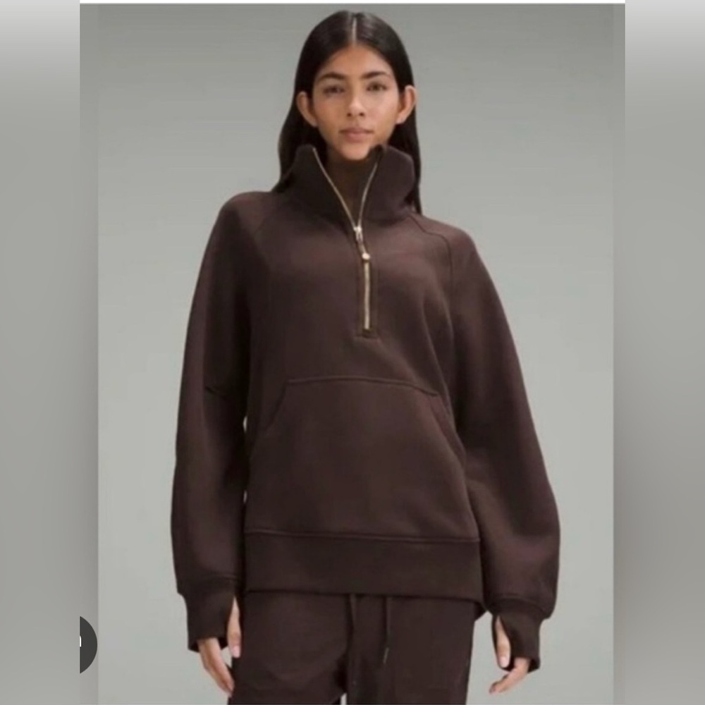 Lululemon Scuba Oversized Funnel-Neck Half Zip Long